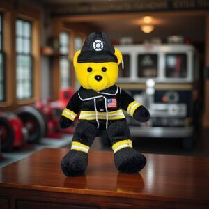 NWT Vintage Team Bears Unity American Courage Fire Department Bear Plush P35